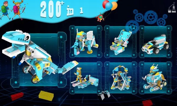 Makerzoid Smart Robot Premium Building Blocks 200in1 3D Application Kid's age 6+ years