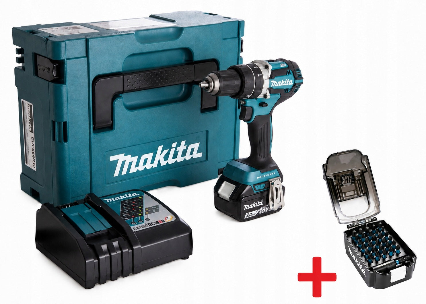 Makita DHP484RF1J 18V Cordless Screwdriver 18V LXT Set 1x3Ah E-03084