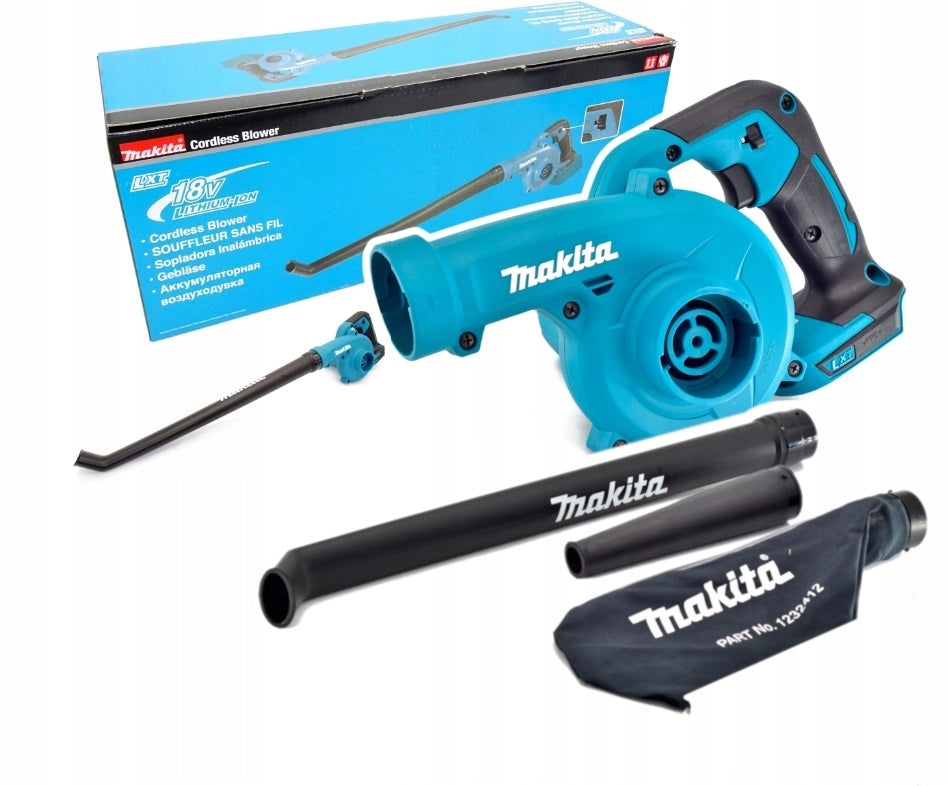 Makita DUB186ZX1 Blower Cordless Vacuum Cleaner 18V 245km/h Nozzle Bag