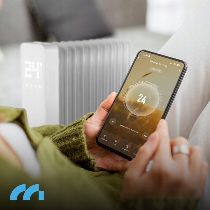 MalTec Olejový radiátor s WiFi, ProOil 2500 W, 11 žeber, bílý Brand Maltec