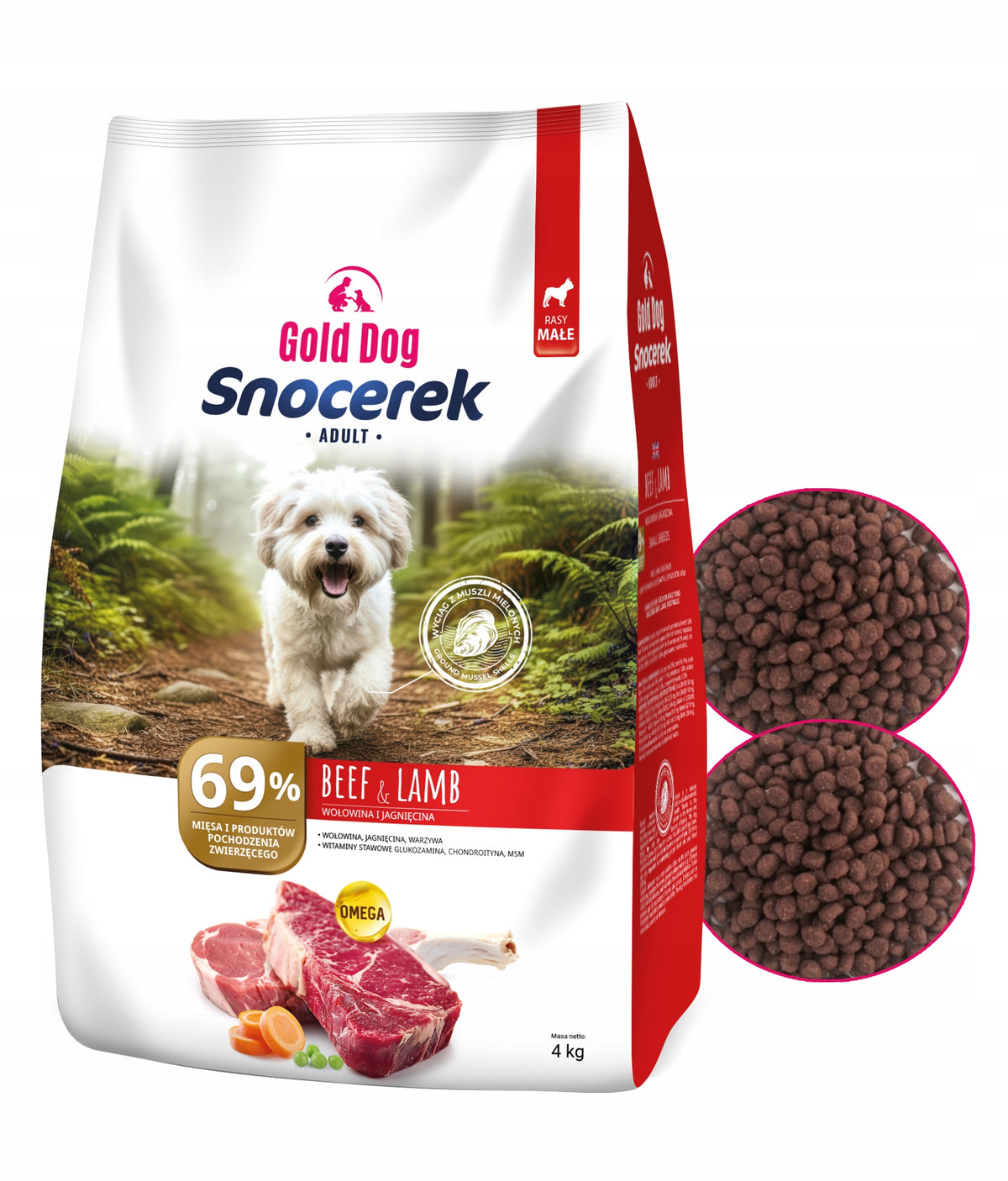 Maltese food Gold Dog Snocerek 4kg lamb beef without poultry Manufacturer code 4011290430244
