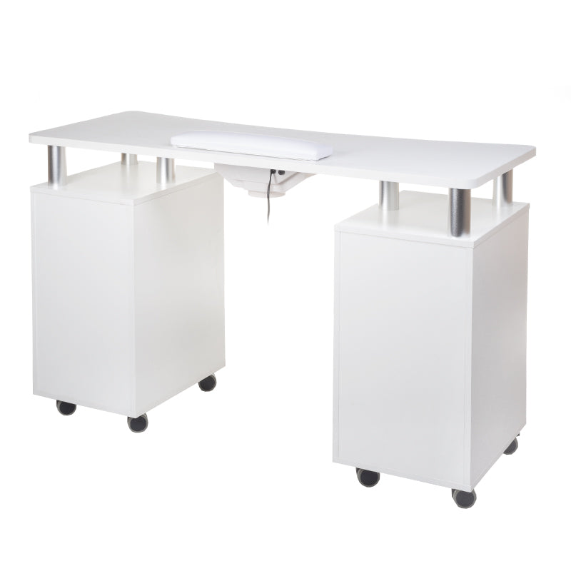 Manicure Cosmetic Table with Canister Desk Brand Beauty System