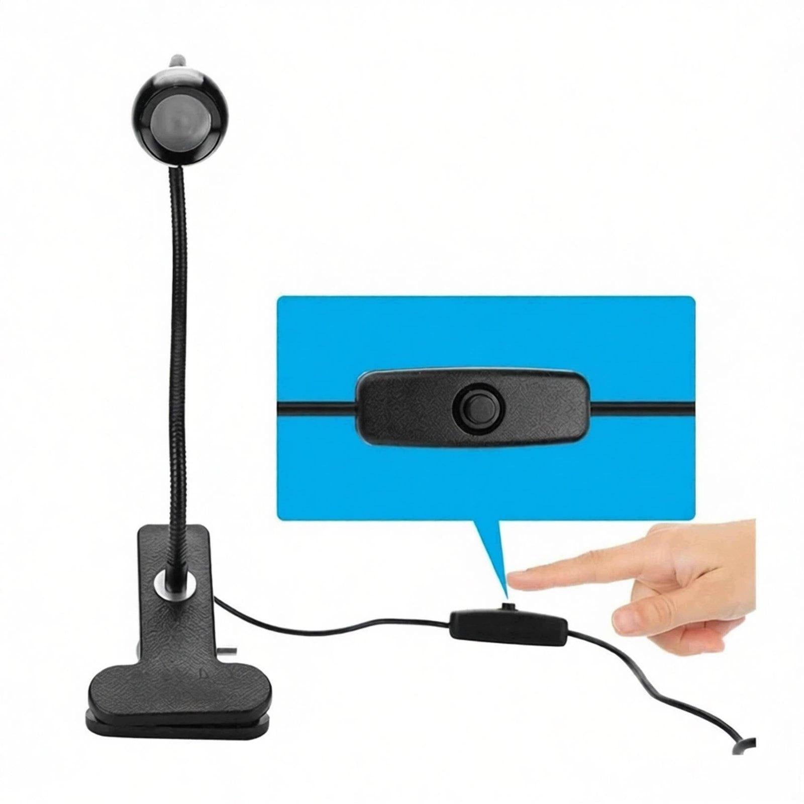 Manicure Lamp with 360 Degree Gooseneck Clip Base USB Nail Drying 2 Pcs Medical device type accessories for a medical device or a product without an intended medical purpose