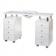 Manicure table with absorber BD-3425+P WHITE