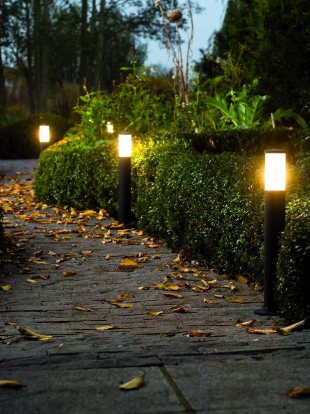 Manila H65 Standing Lamp Garden Post Round Black Brand Masterled