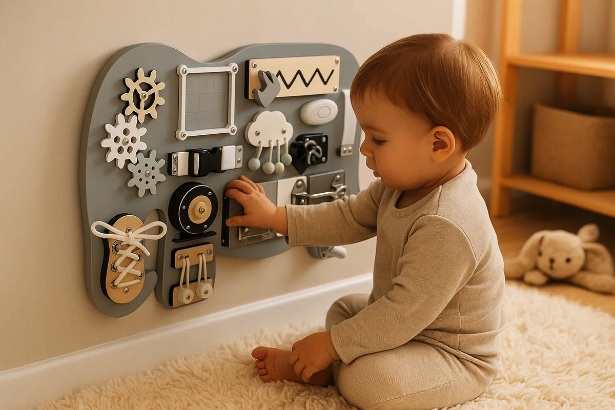 Manipulation Board Sensory Elephant Educational Wooden MONTESSORI Brand Gotel