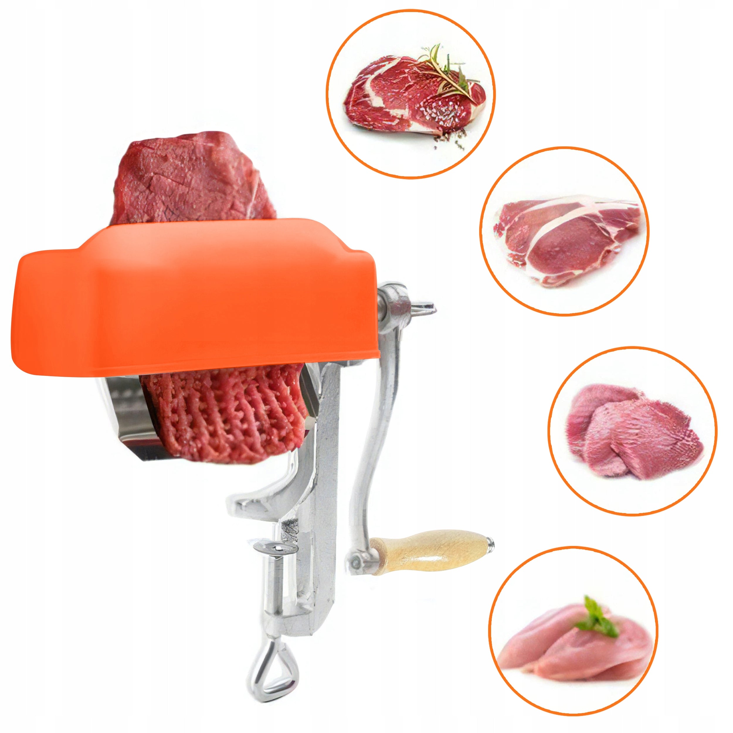 Manual CUTTER Cast Iron Meat Breaking Machine STEAK Cutlets Manufacturer code DO WOŁOWINY WIEPRZOWINY KURCZAKA STABILNA