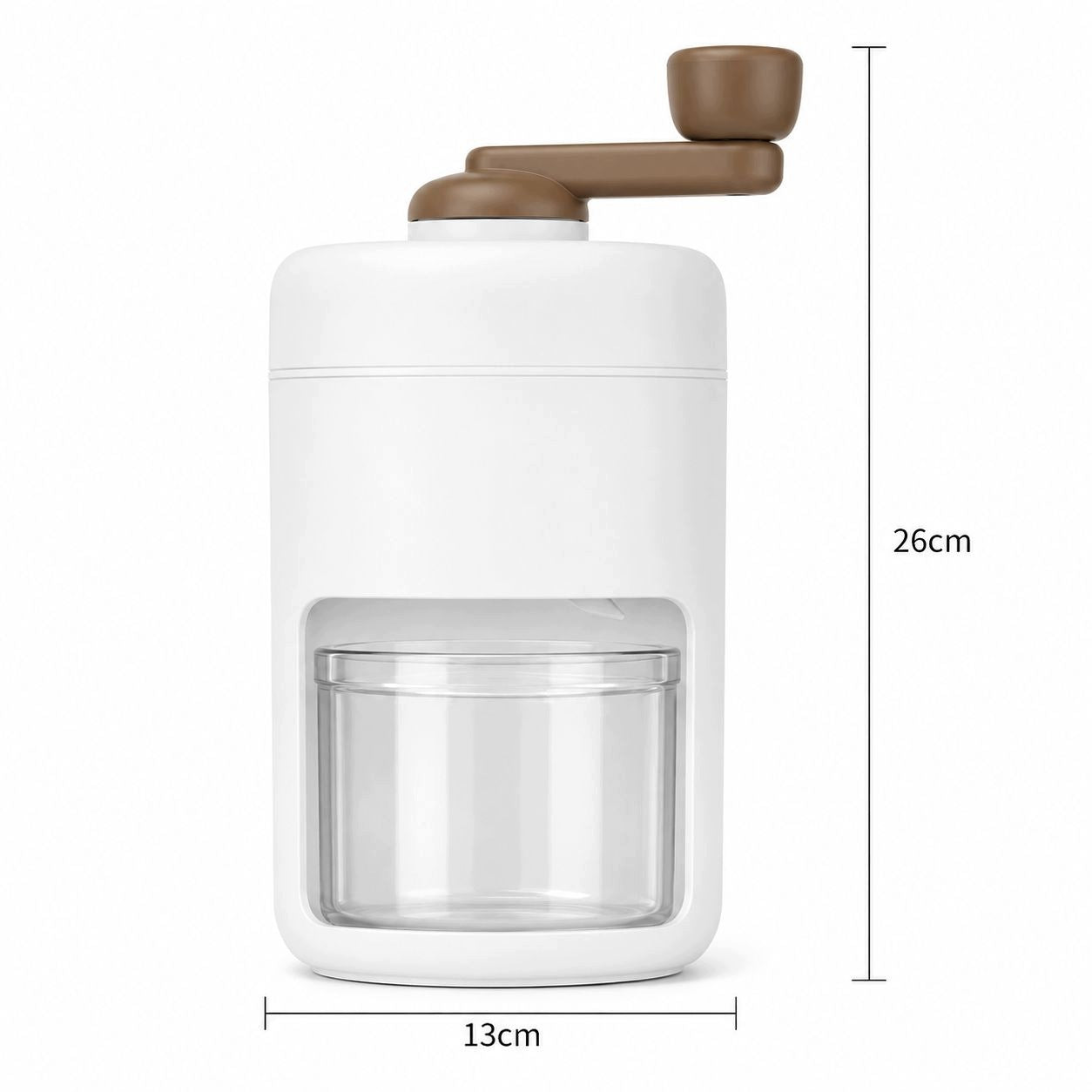 Manual Ice Crusher with Container 500 ml, Crank, White Packaging status original