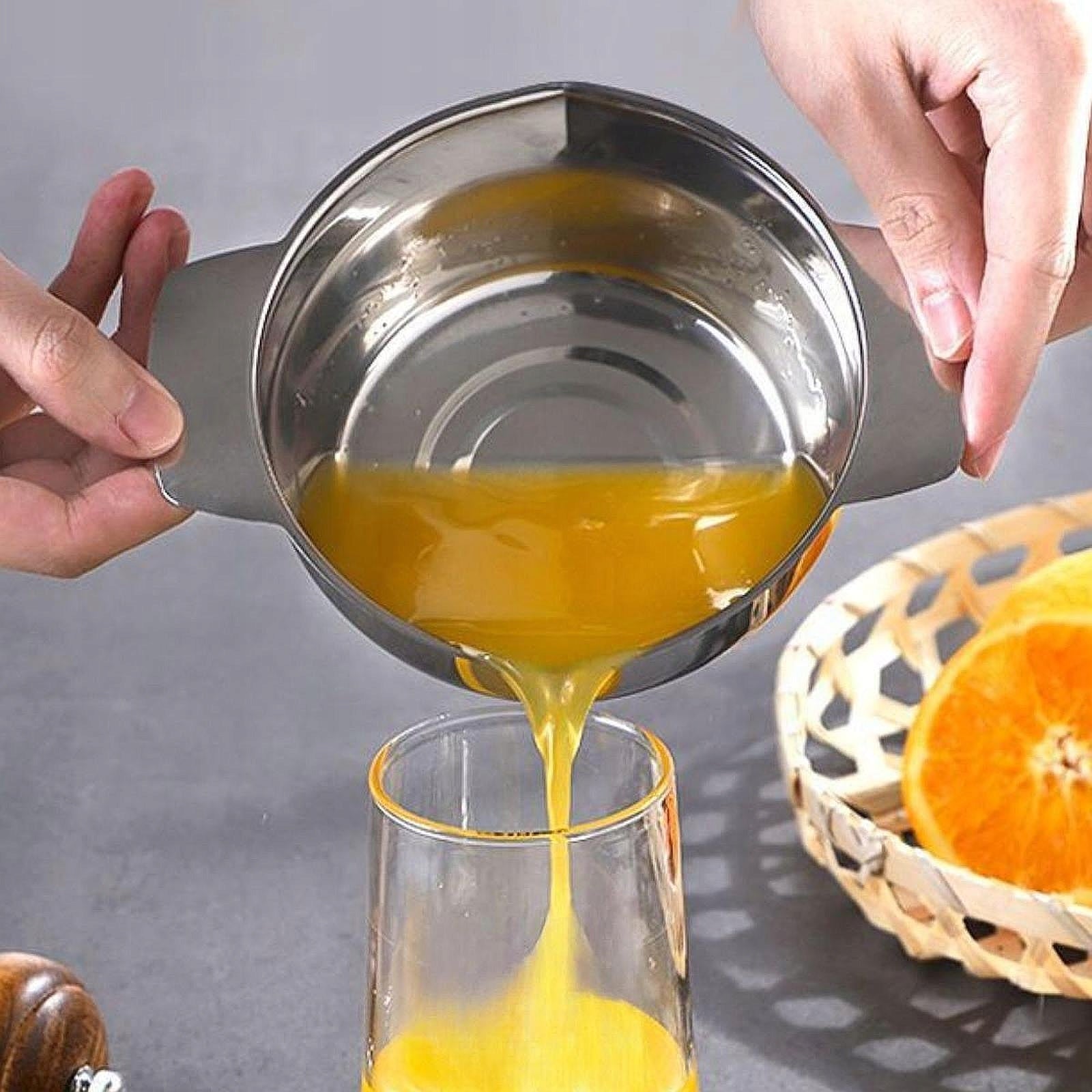 Manual Juicer with Strainer & Bowl Juice Extractor for Lemon Lime