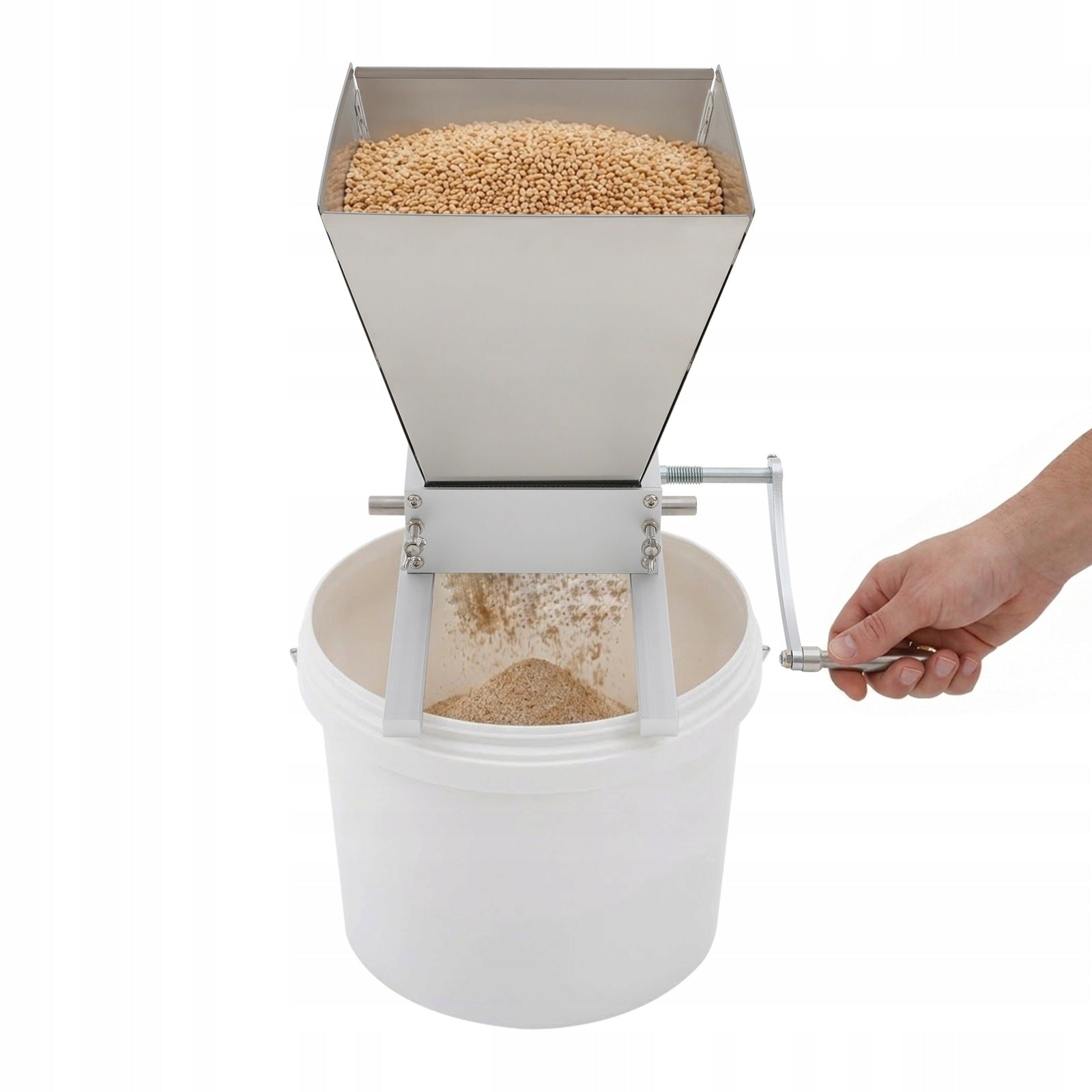 Manual Malt Mill Crusher, Grain Grinder, Grain Mill Grinder 4L