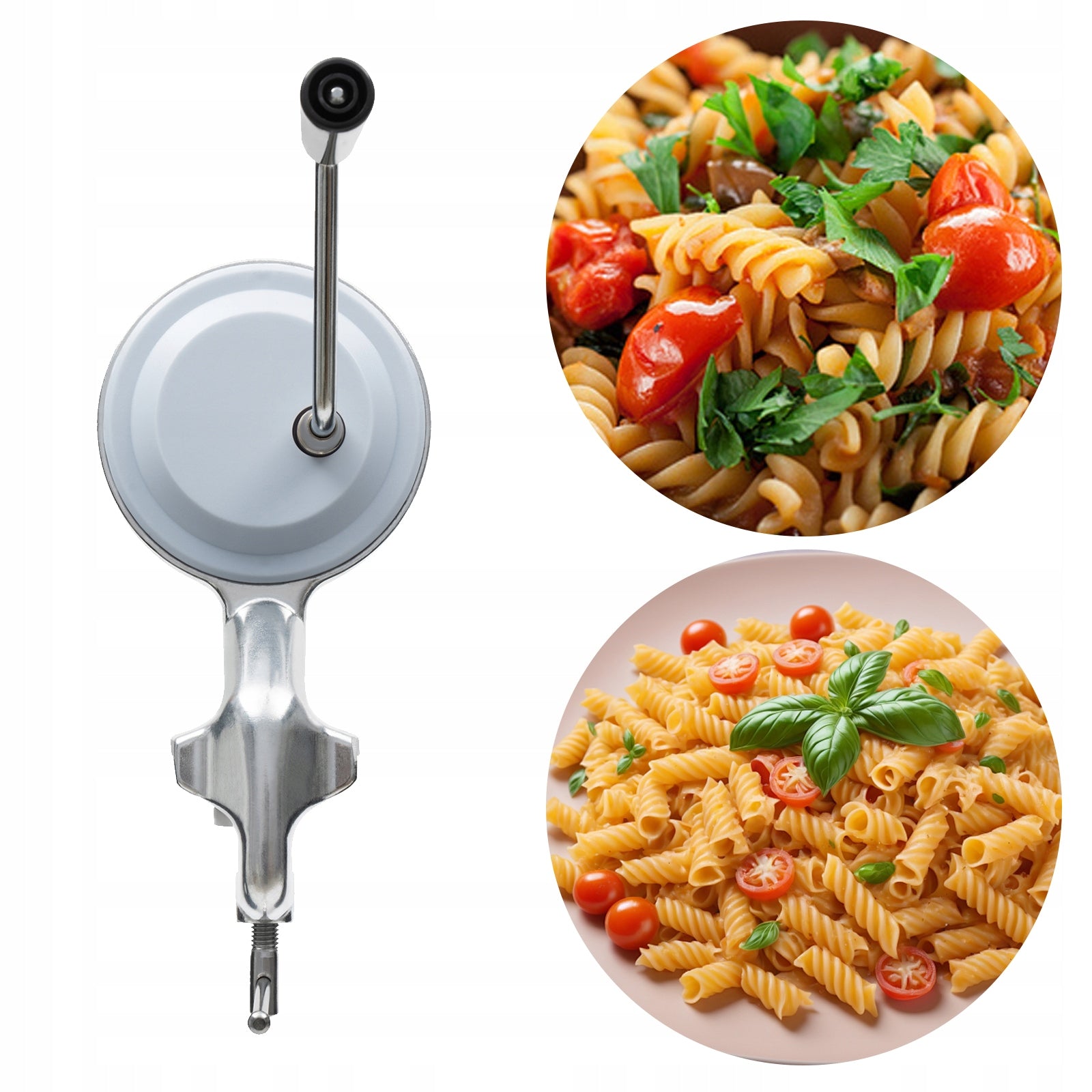 Manual Noodles Press Machine Noodle Maker for Making Conchiglie Silver Brand no brand