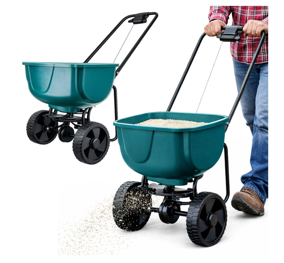 Manual Seed Drill 27L 300 cm Fertilizer Grass Spreader