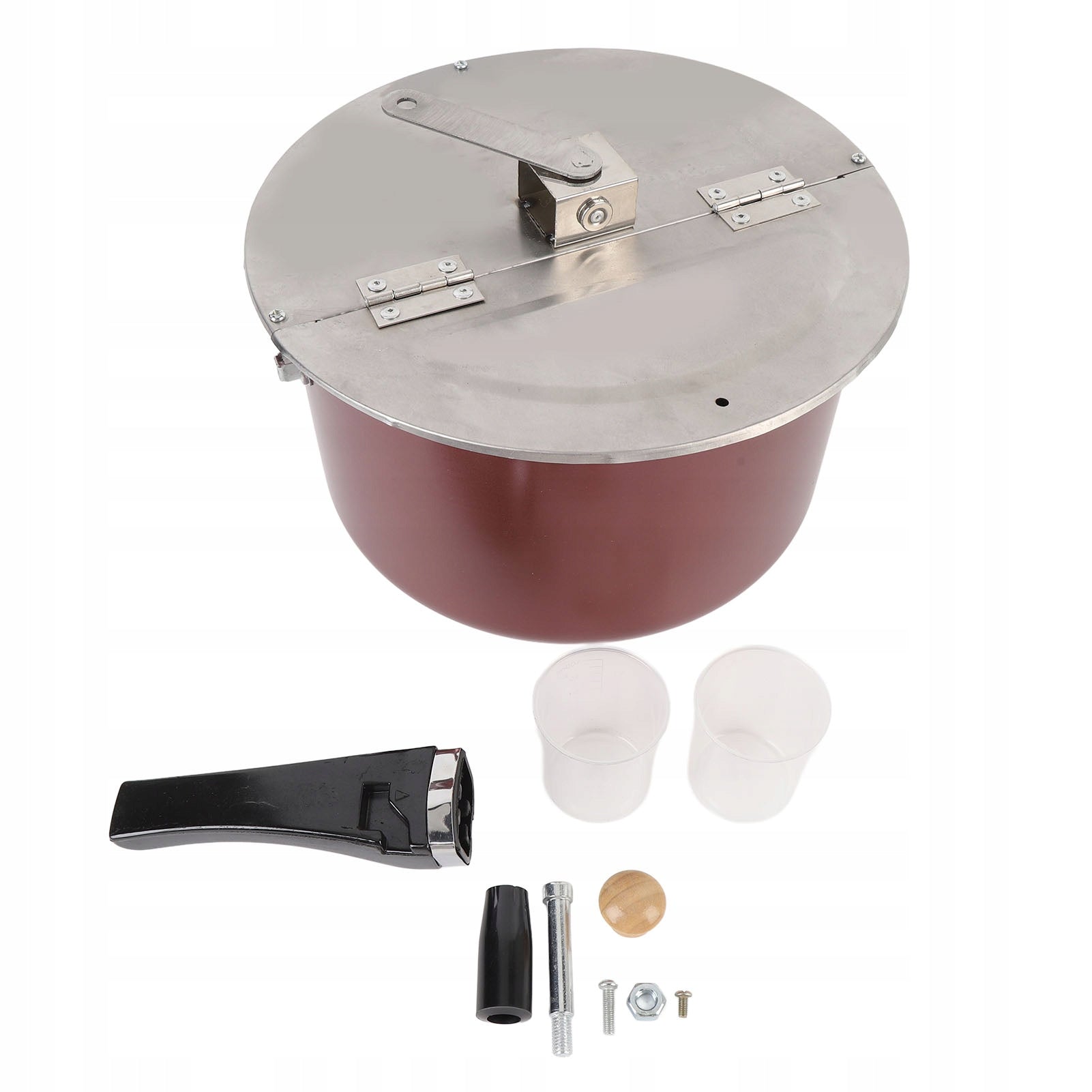Manual Stainless Steel Popcorn Making Machine Delicious N0