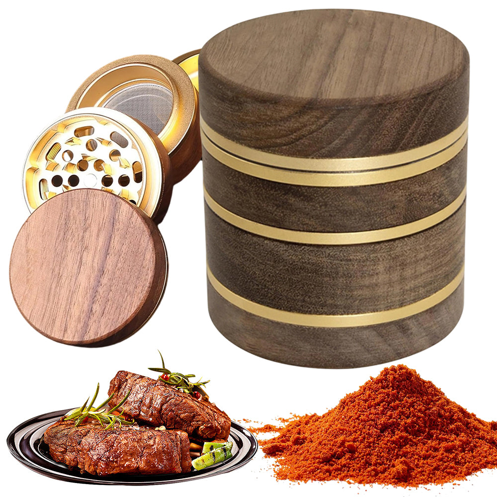 Manual Wooden Drought and Pepper Grinder Set Quick Grinding Spoon