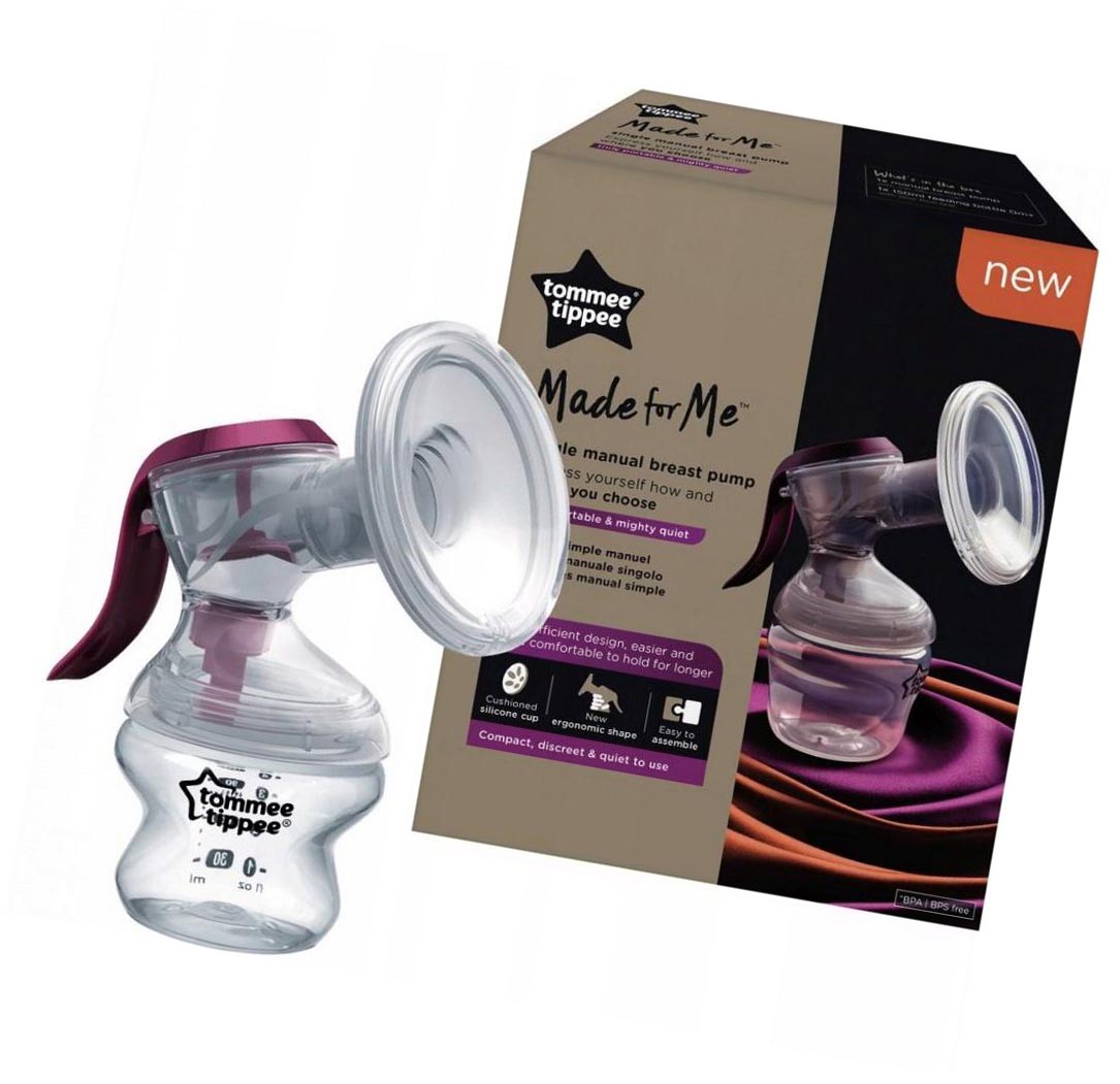 Manual breast pump Food extractor Tommee Tippee bottle 150ml with nipple