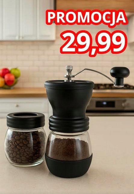 Manual coffee grinder with adjustable grind | 2 jars | PROMOTION