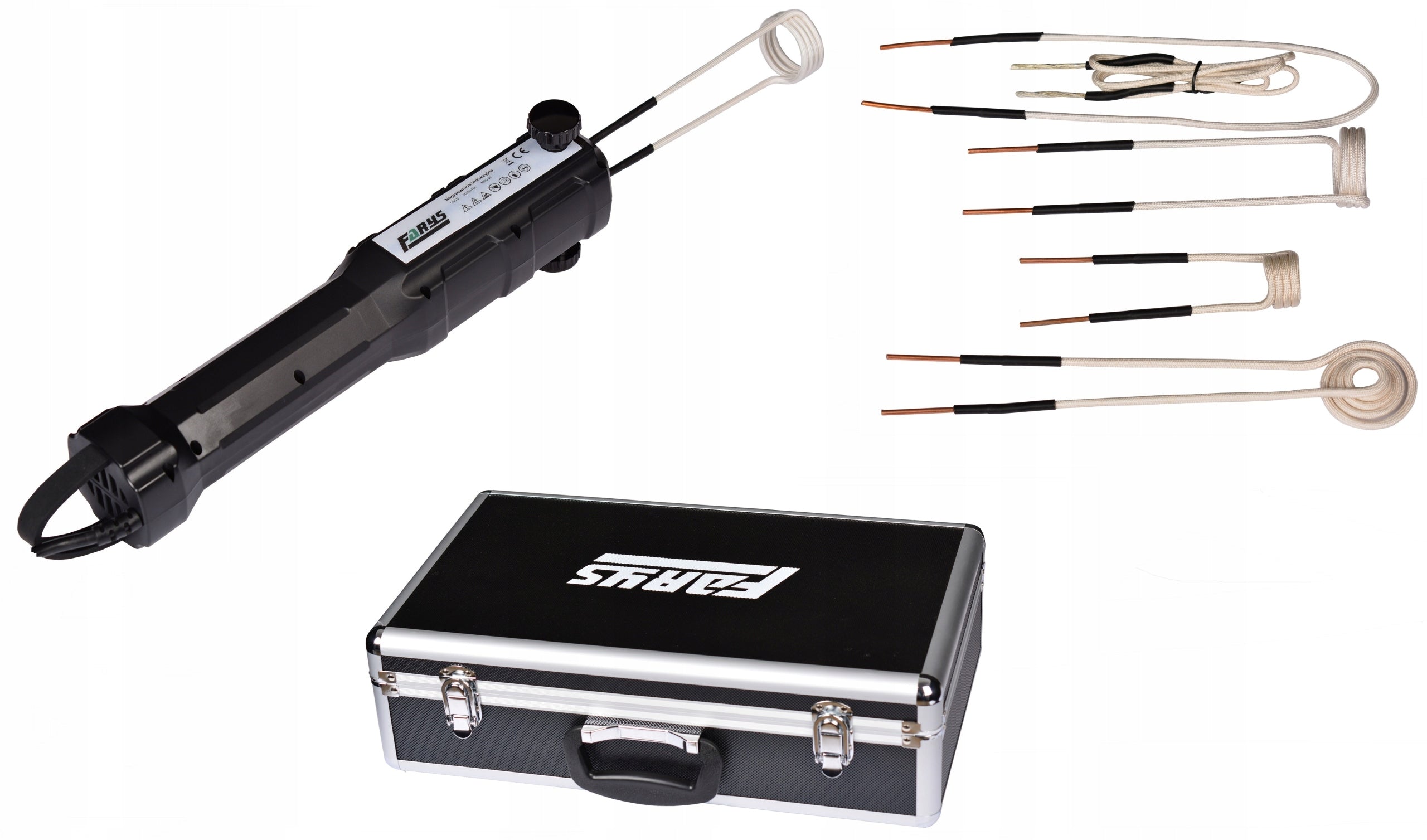 Manual induction heater, heater in a suitcase + FR7180b coils Brand Farys