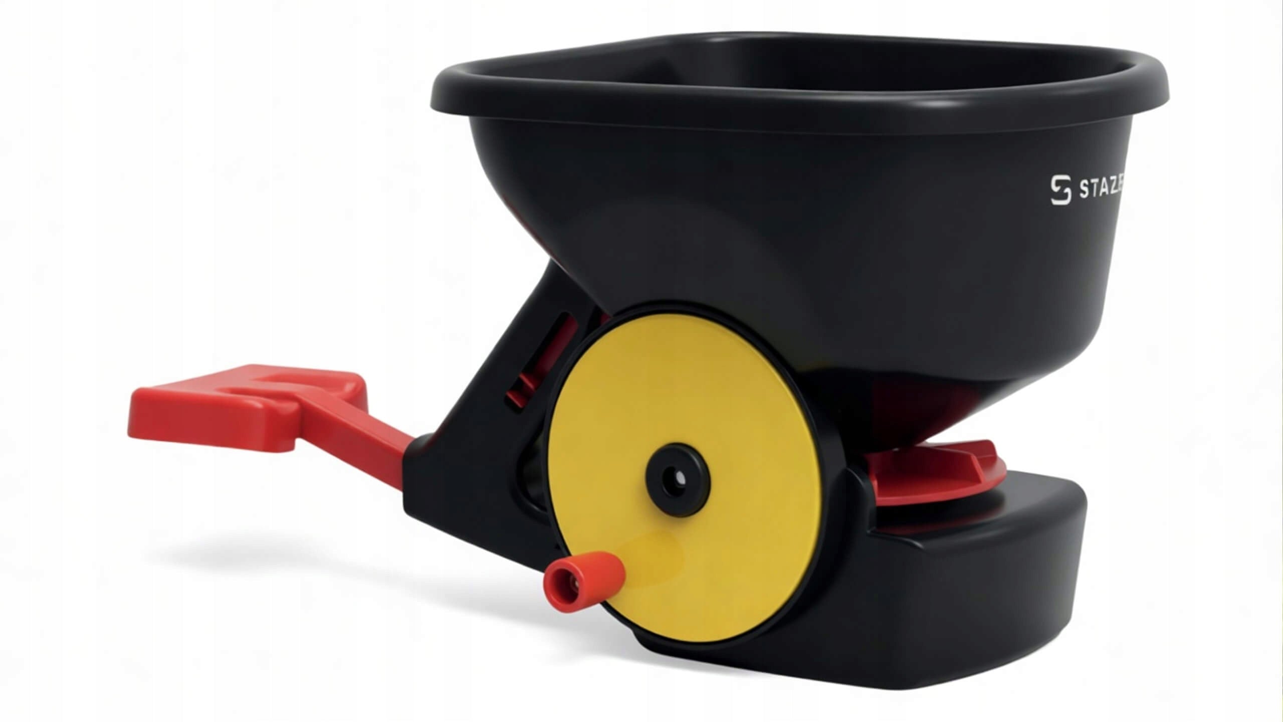 Manual seed drill for road salt grass fertilizer garden crank 3l Brand Stazer