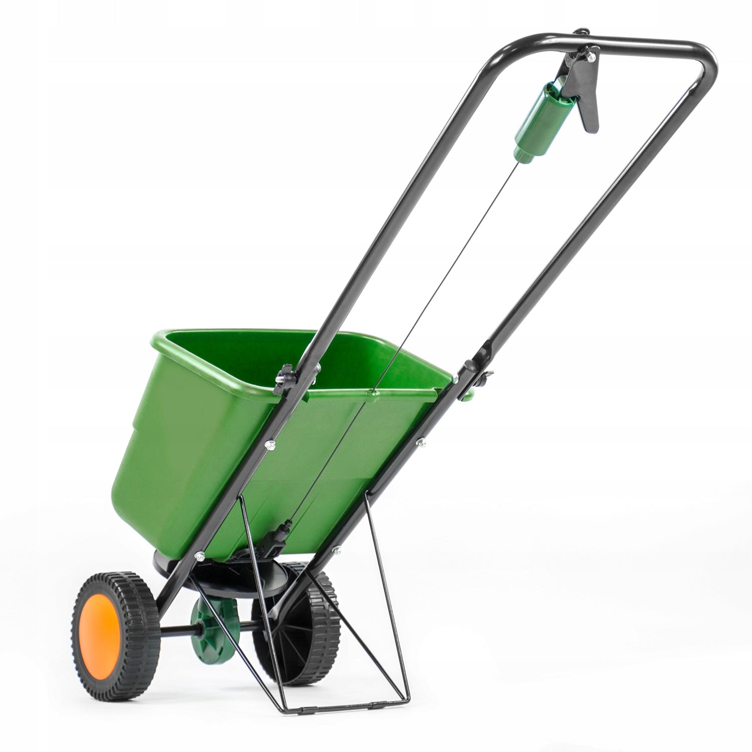 Manual seed drill for spreading grass SEED FERTILIZER garden spreader Batteries included no