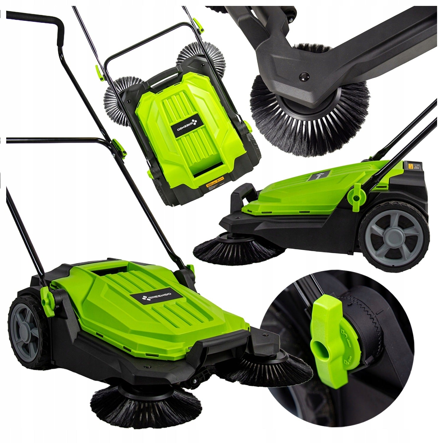 Manual sweeper for pavers of terrace driveway 65 cm GREENSO ZAR65