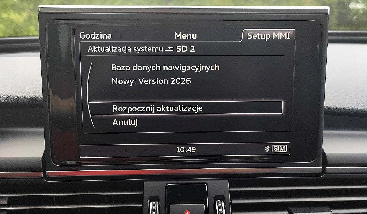 Map Audi 2026 Android Auto CarPlay Europe MMI 4G 3G 3G Plus A4 A6 Q3 Q5 Q7