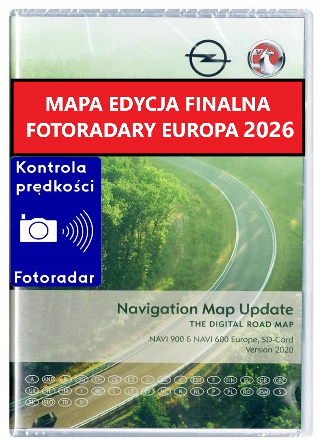 Map OPEL NAVI 600 NAVI 900 Card 2022 SPEED CAMERAS 2026
