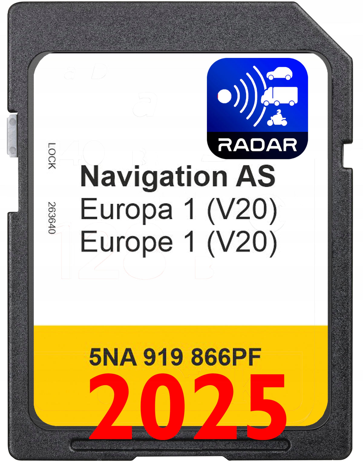 Map for navigation Europe GPS MAP DISCOVERY MEDIA GEN2 MIB2 V22 2026 RADAR