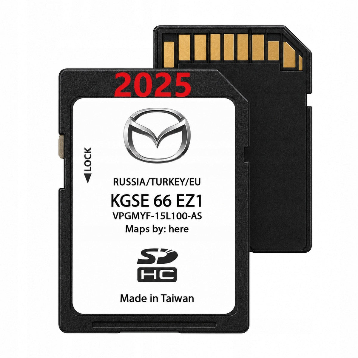 Map for navigation Mazda SD memory card Europe