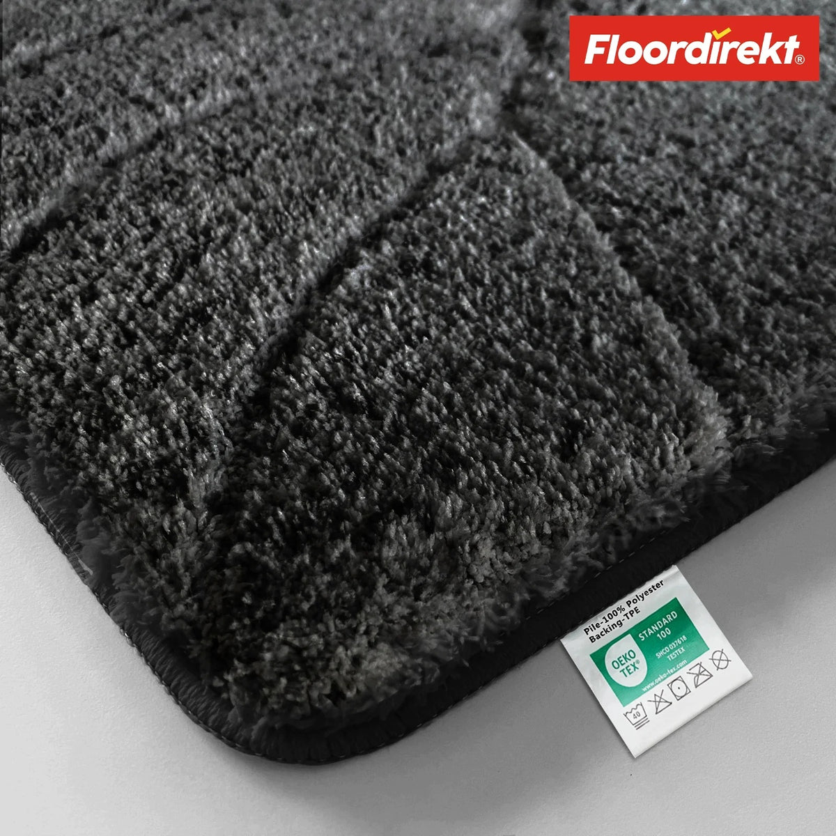 Maris Bath Mat Fluffy Bath Mat 40 x 60 cm Black Packaging status original