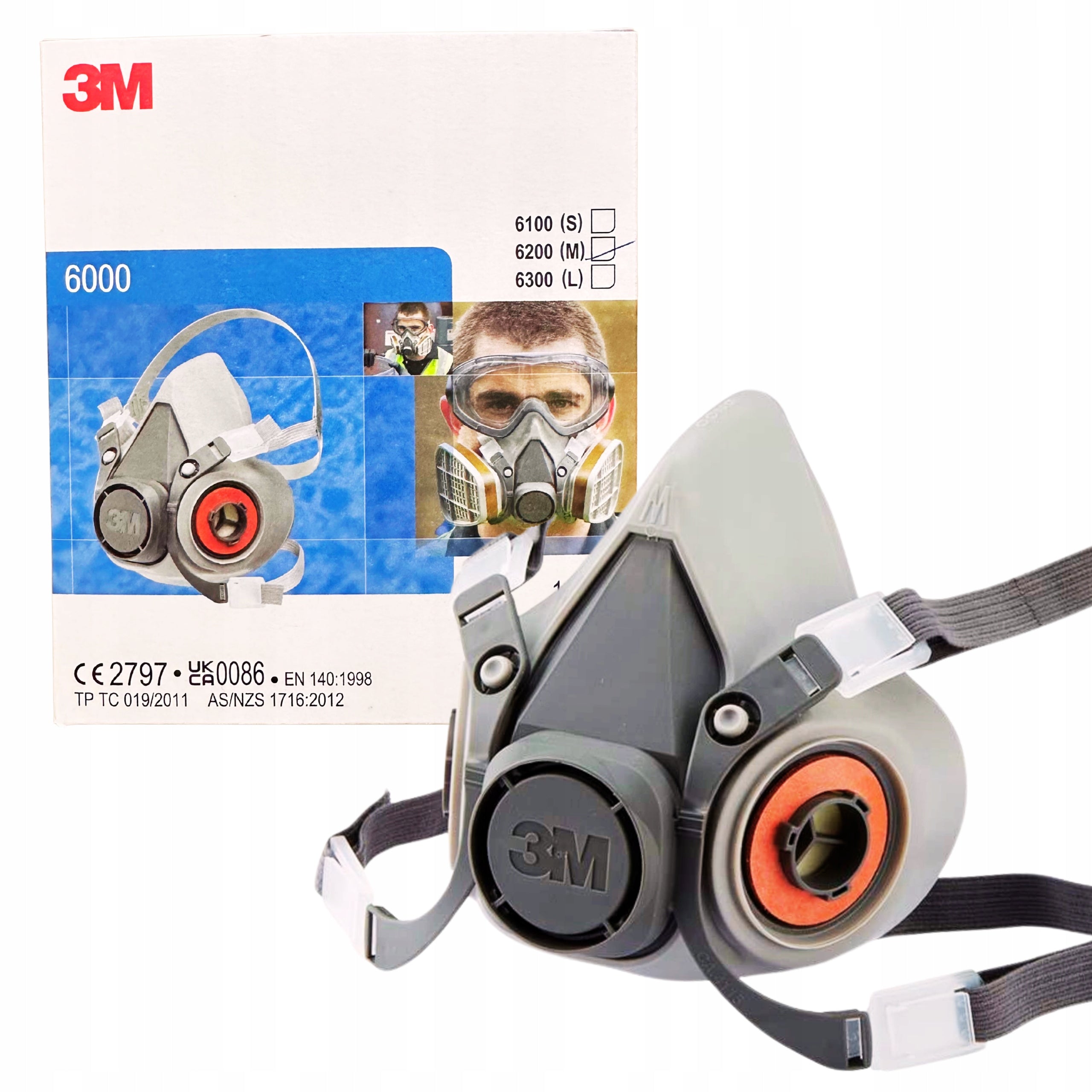 Mask 3M 6200 Filters 6051 A1 Filters 5911 P1 Covers 501 Protective Set Packaging status original