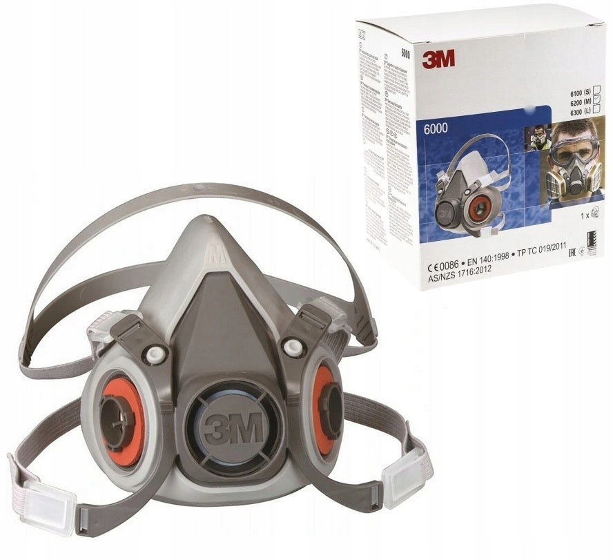 Mask 3M 6300 L for Sprays Pesticides Herbicides Original Half Mask 3M Oryg Medical device no