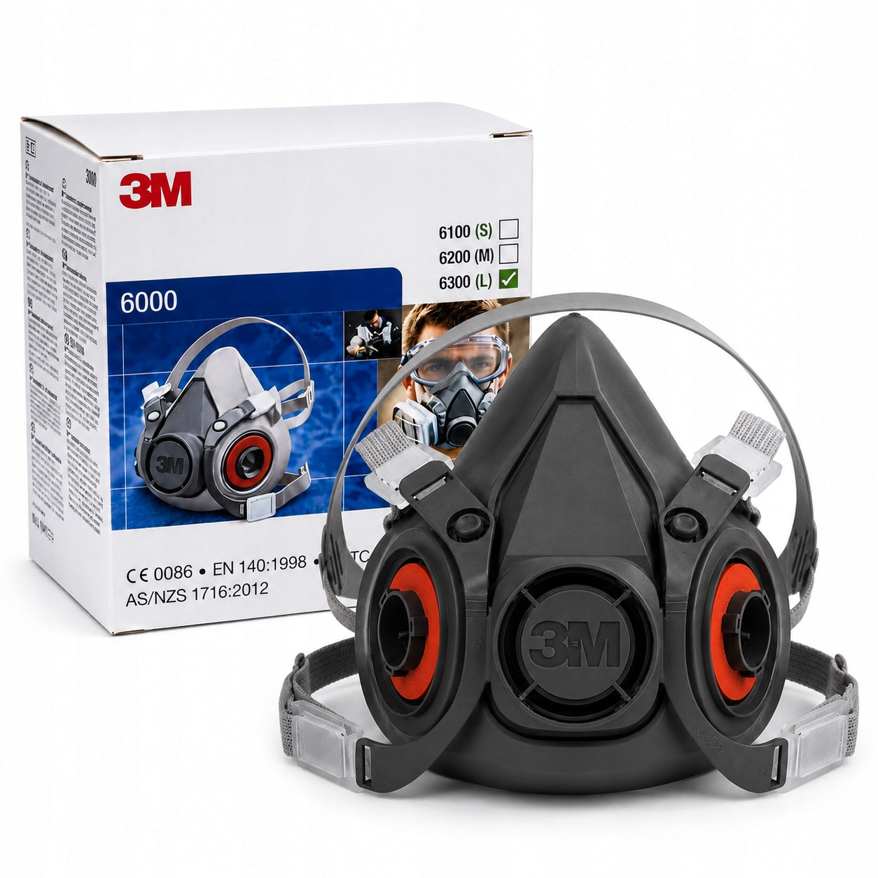 Mask 3M 6300 with Absorbers 3M 6059, 5911, 501 ORIGINAL Packaging status original