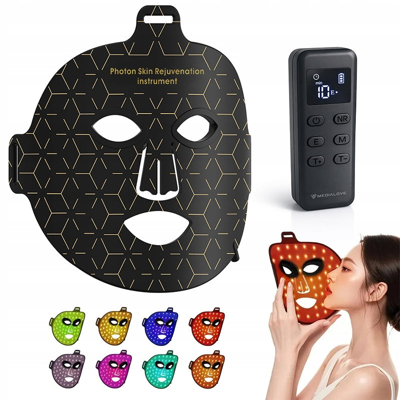 Mask Photon LED phototherapy skin care regeneration 8 colors of light Packaging status original