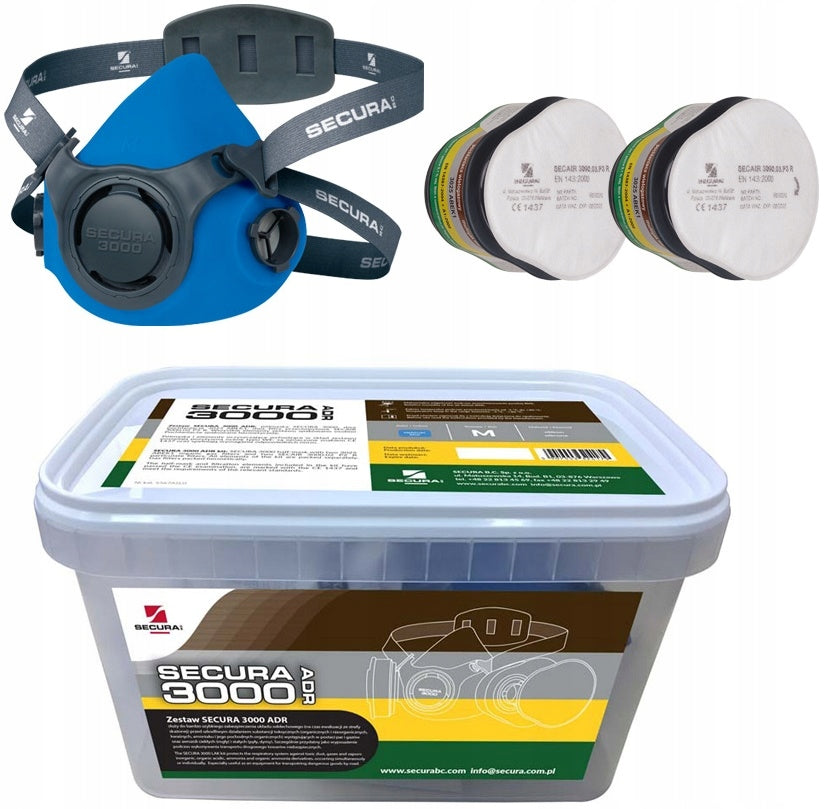 Mask Set Secura 3000 Adr Contaminated Toxin Zone