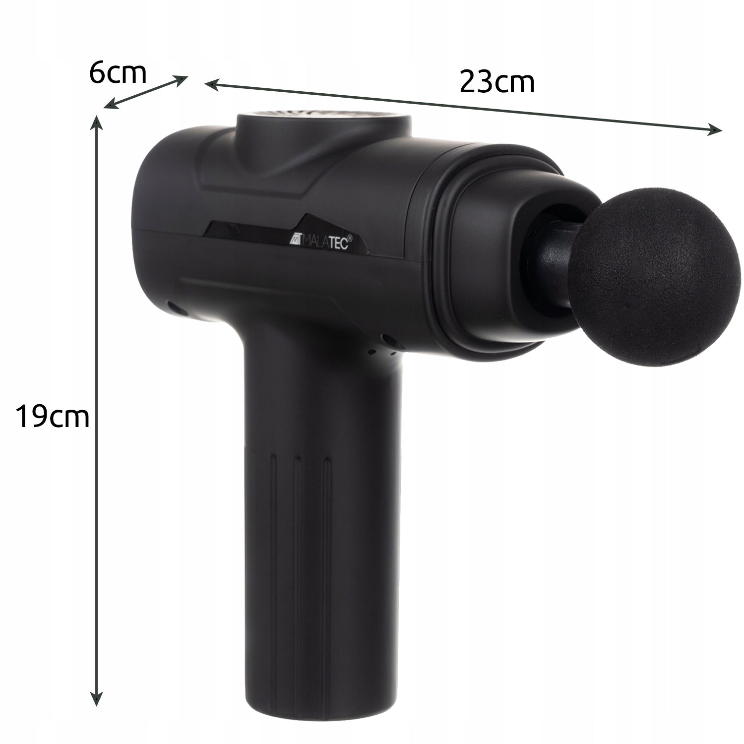 Massage Gun Malatec Muscle Body Massager 8 Tips up to 4 hours Work Manufacturer code 00023642