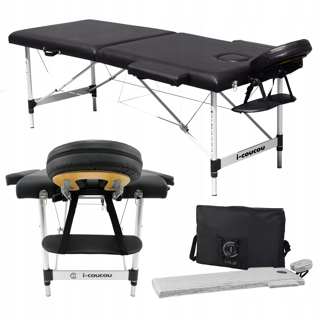 Massage Table Folding Bed Couch Cover 2-Segment Folding Alu