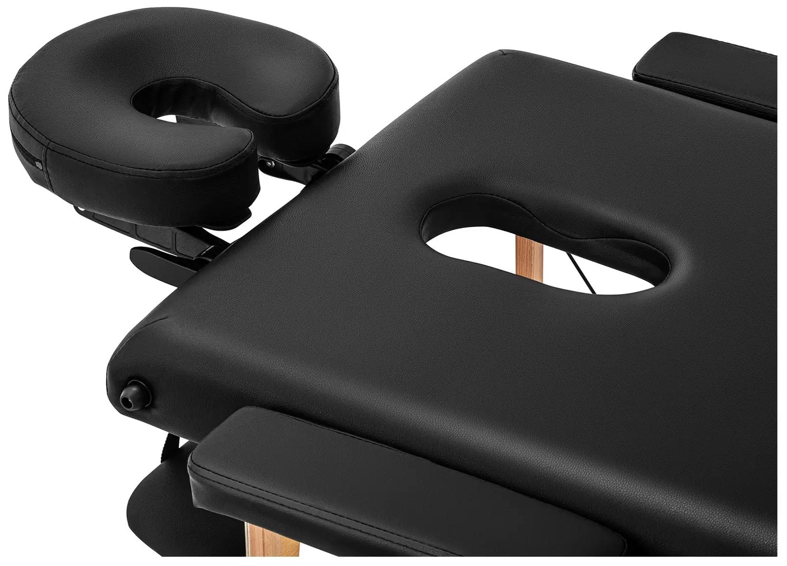 Massage bed folding 2 zones 185x60x62 86cm PHYSA TOULOUSE BLACK Color black