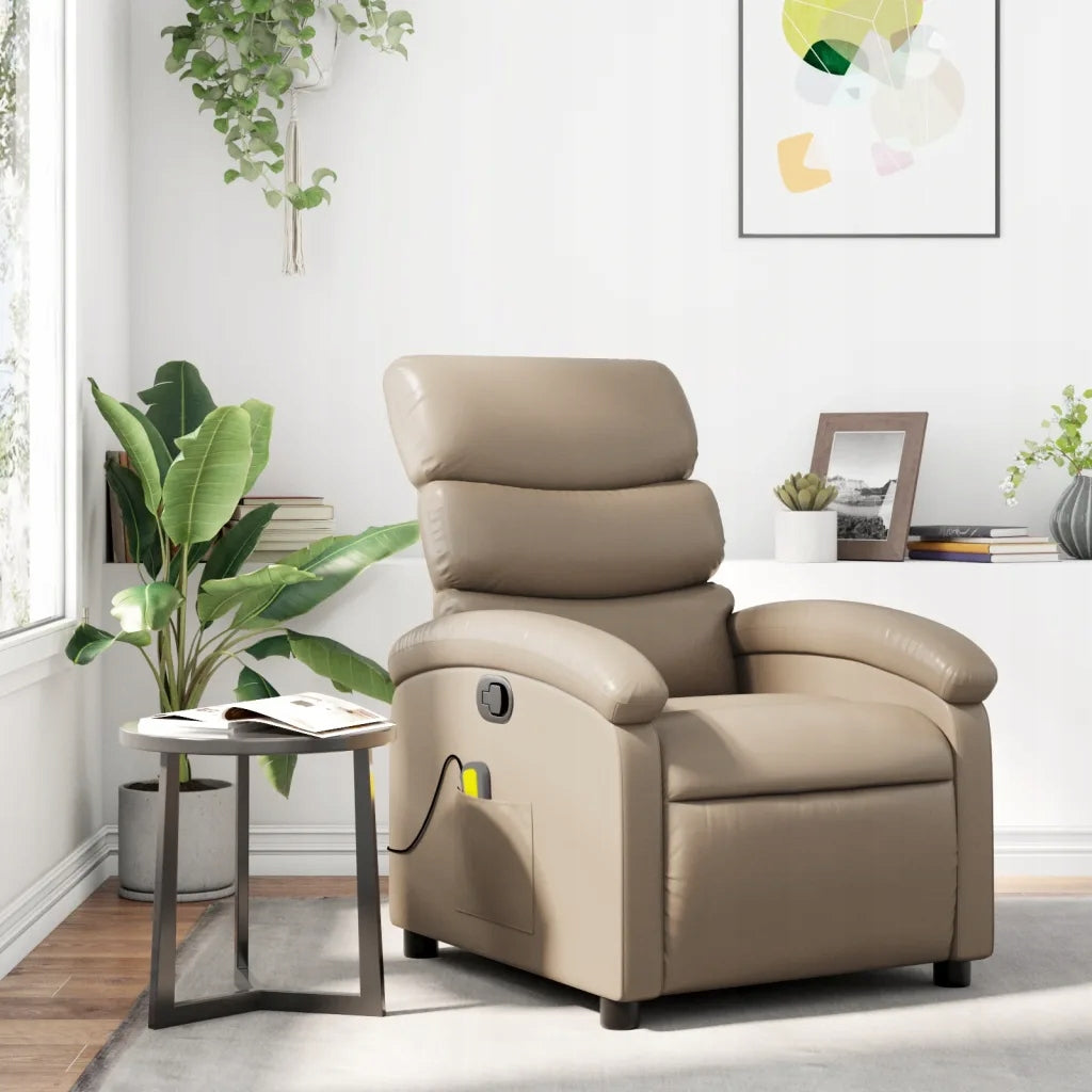 Massage chair folding cappuccino 70x92x99,5 cm Brand no brand