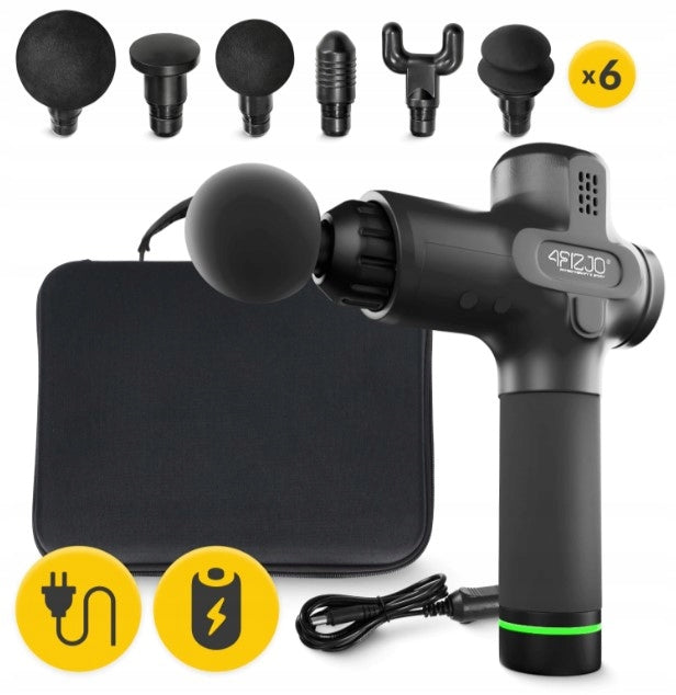 Massage gun MASSAGE GUN PRO+ 4FIZJO Massager 250W SUITCASE + 6 heads Manufacturer code 5907739311139