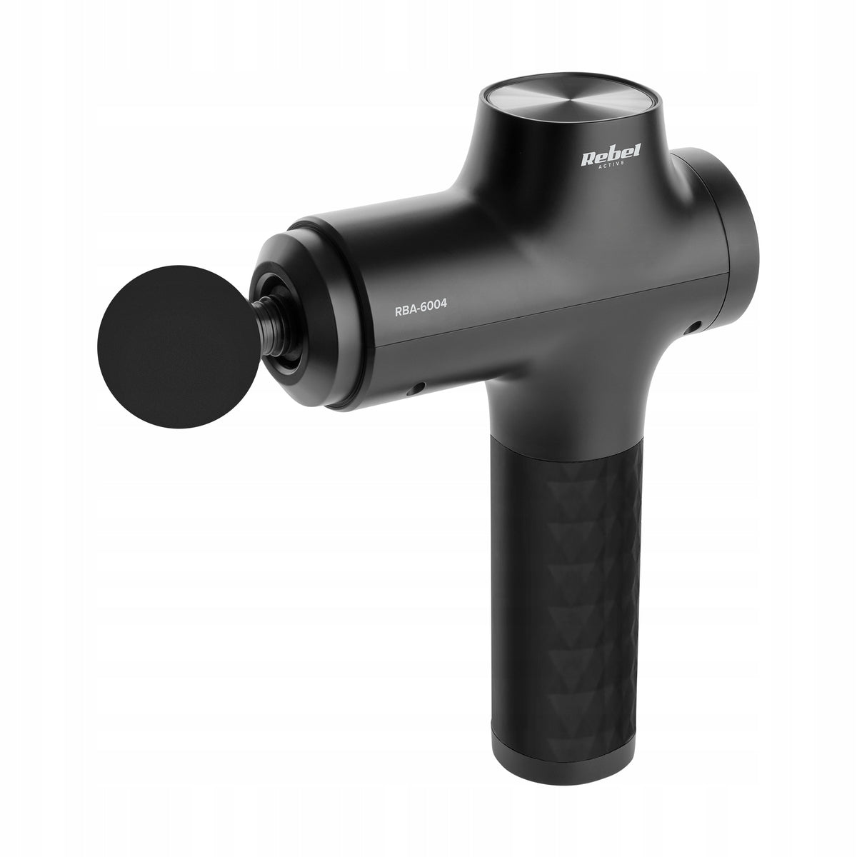 Massage gun massager ideal for the back of the foot body 8 tips REBEL Color black