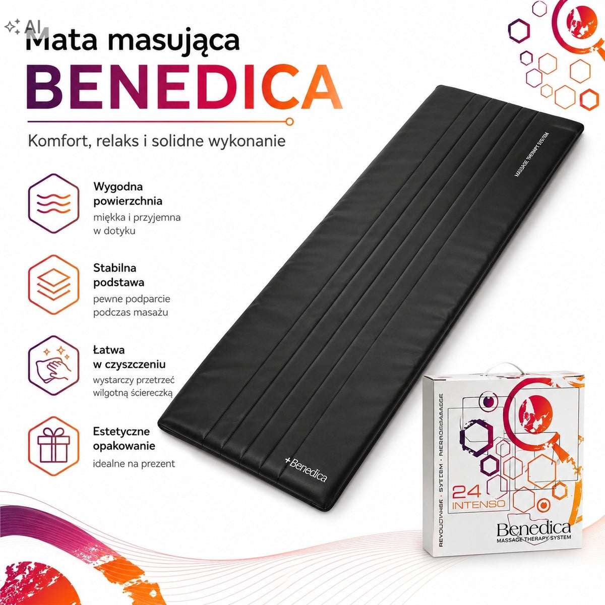 Massage mat black
