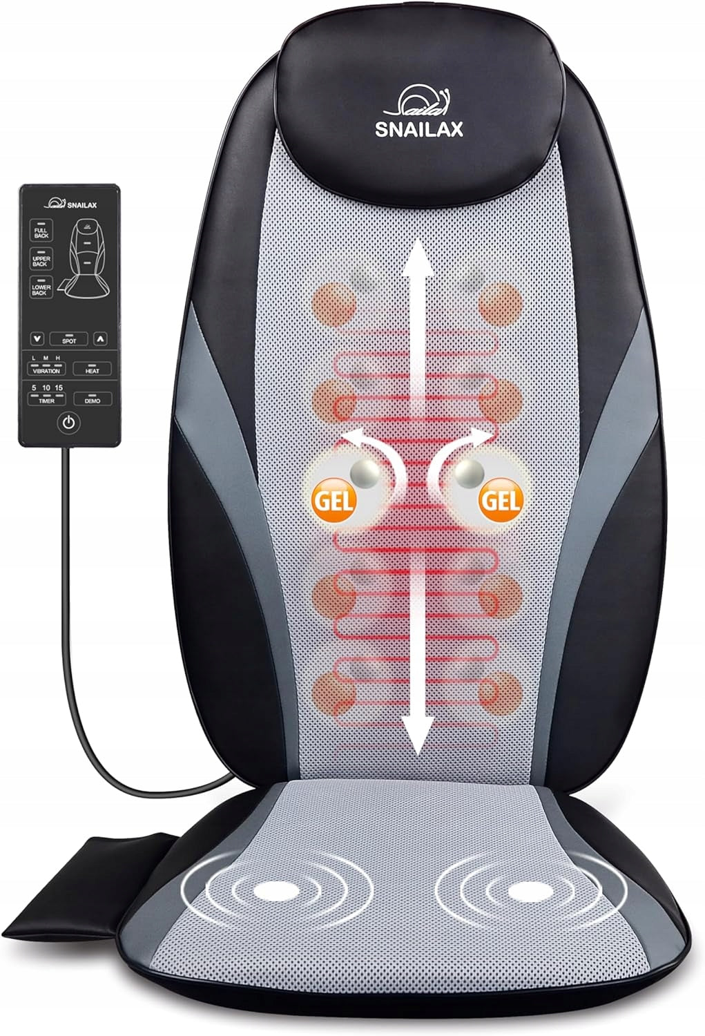Massage mat massager Shiatsu Snailax SL-256 vibration heating function