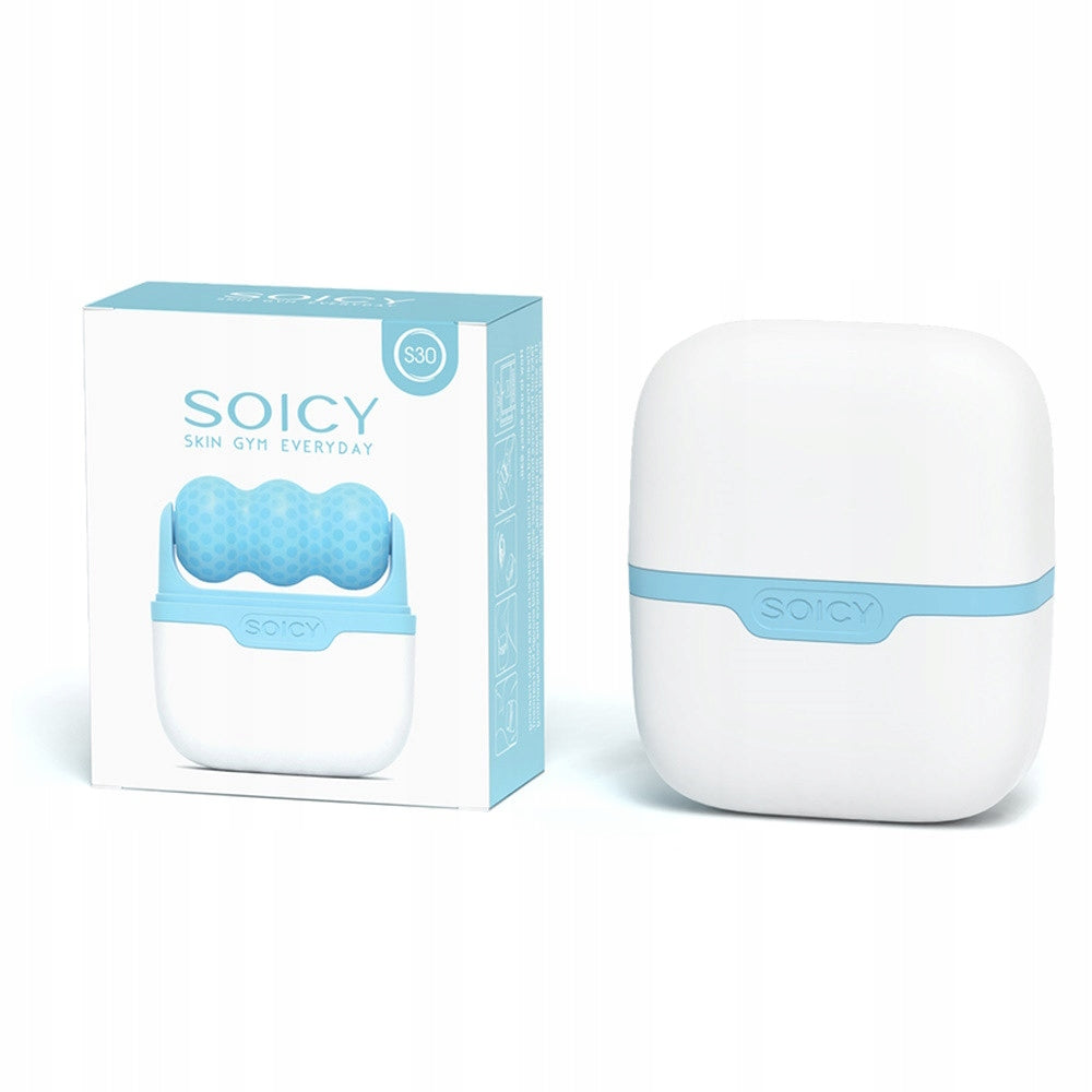 Massager Cooling Roller for Body and Face ICE ROLLER Double Sided Blue