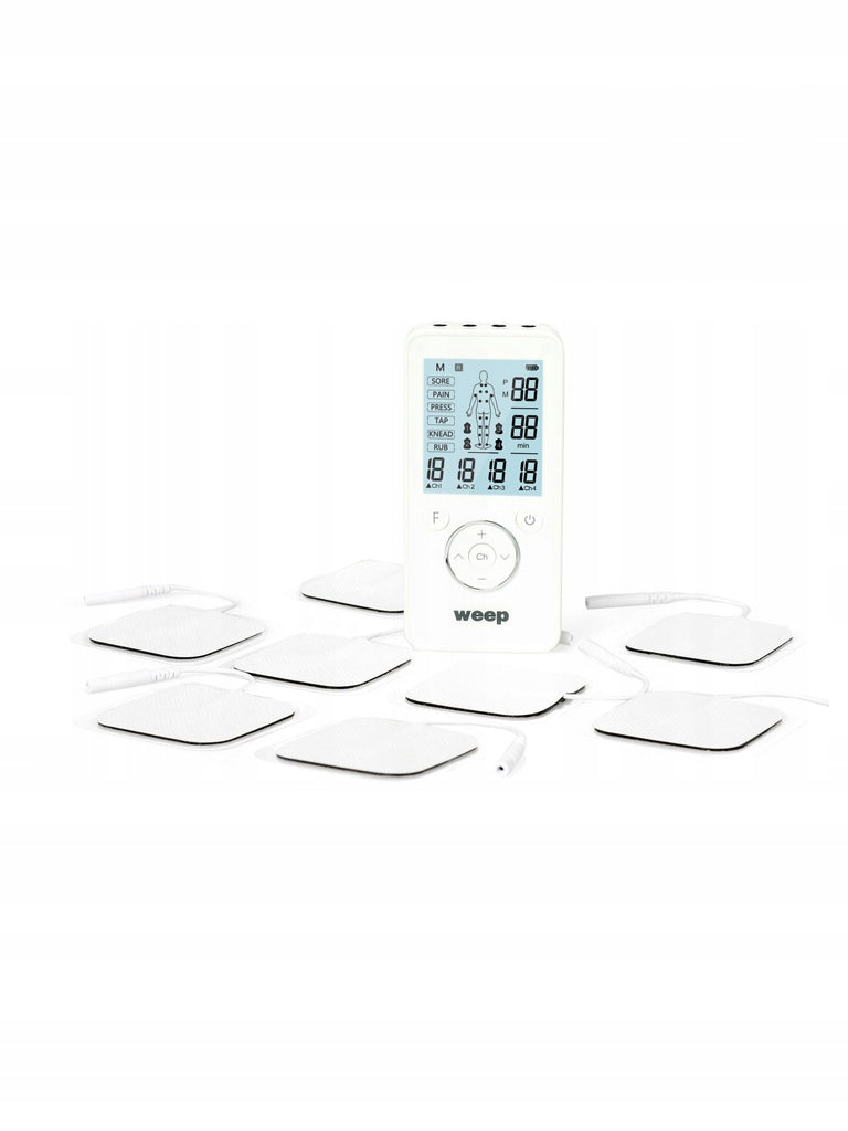Massager electrostimulator of muscles and nerves WEEP massage TENS EMS up to 8 ELECTRODES Packaging status original