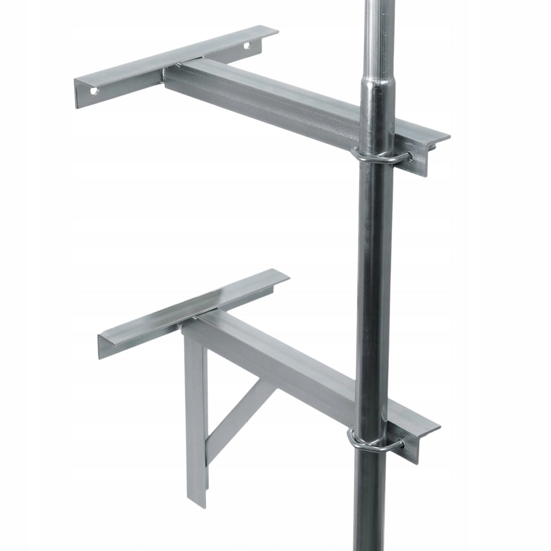 Mast wall mount 35cm with support set of 2pcs.