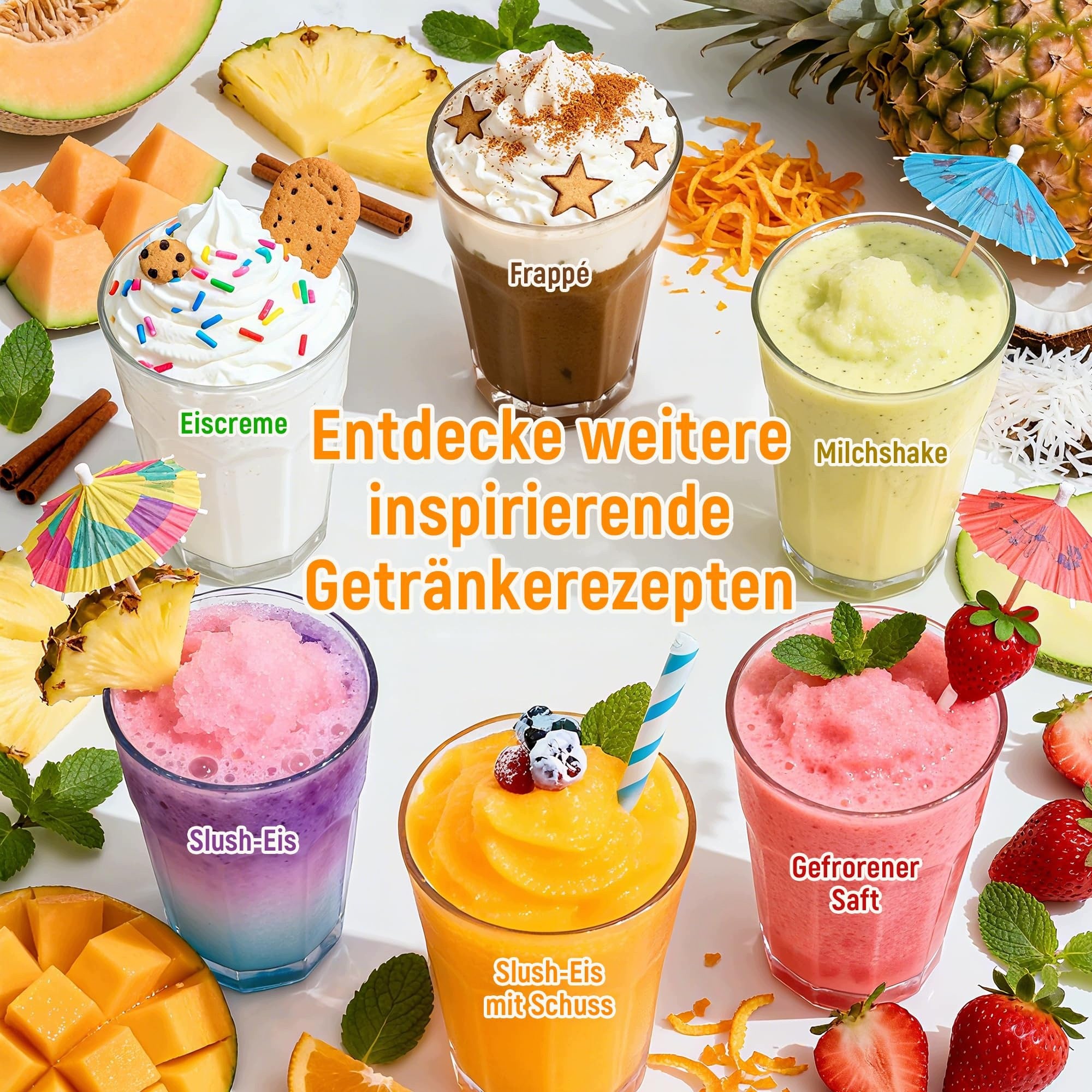 Maszyna do slushie 2,5L do lodów granita LED 6 programów bez lodu Manufacturer code 5410499780324