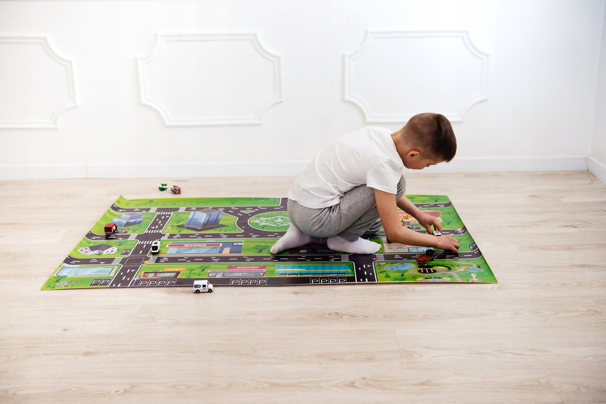 Mat Track Street 100x150 cm City Play Station Manufacturer code Ulica Stacja