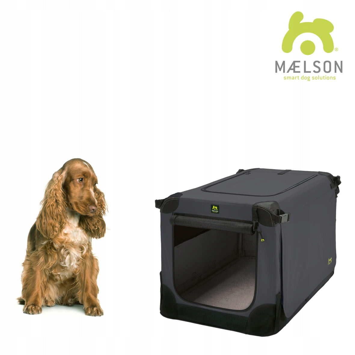 Material cage Soft Kennel SK72 (72x51x51 cm) anthracite - brand Maelson