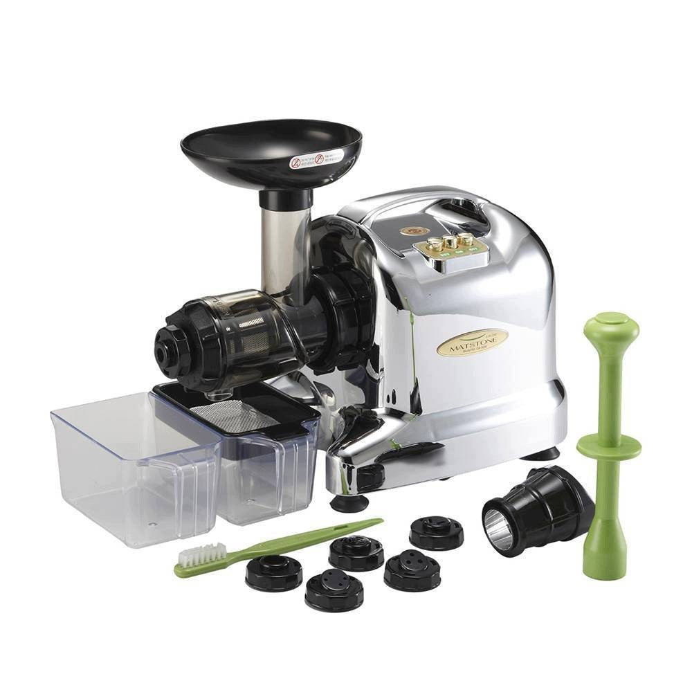 Matstone 6in1 Advanced chrome juicer, Ultem auger, 80 rpm Manufacturer code MATCZA