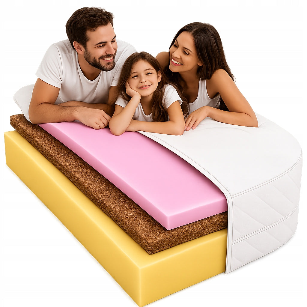 Mattress 120x200 anti-allergic with coconut and hr 10cm ecological resistant H3